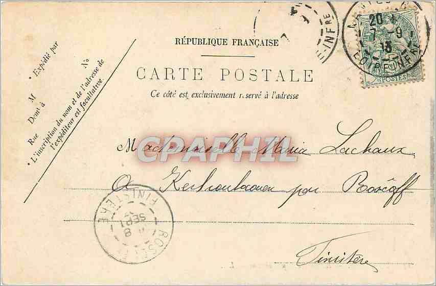 CPA Nantes La Tourelle du Chateau  — Rückseite