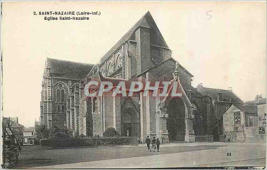 CPA Saint Nazaire Loire Inf Eglise Saint Nazaire 
