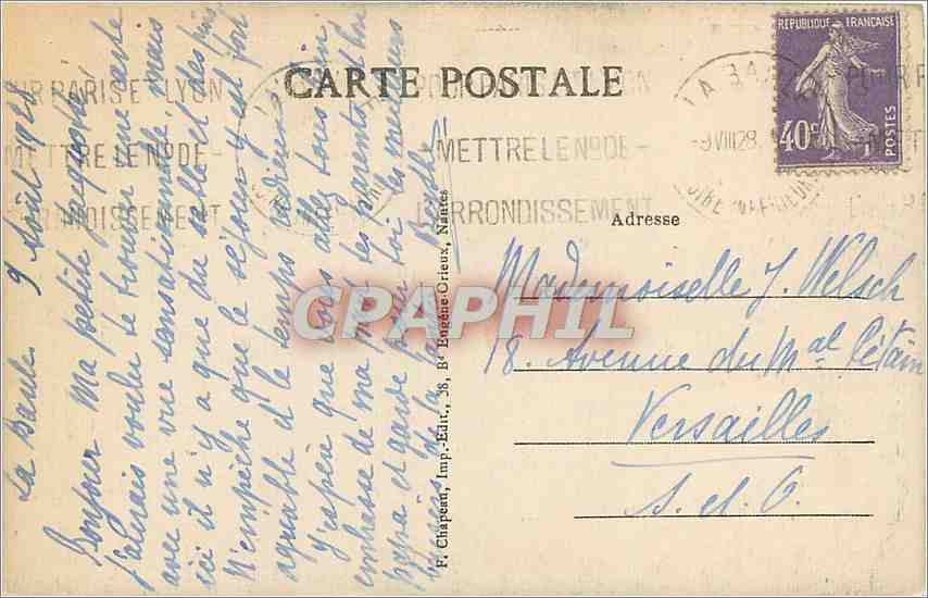 CPA La Baule sur Mer Loire Inf Les Dunes entre La Plage et le Bois d'Amour  — Verso