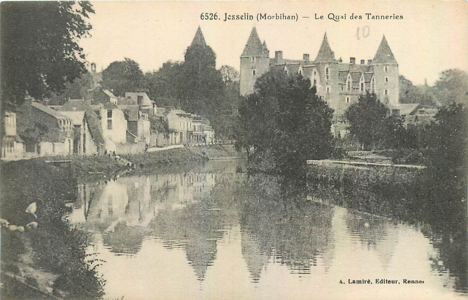 CPA Josselin Morbihan Le Quai des Tanneries 