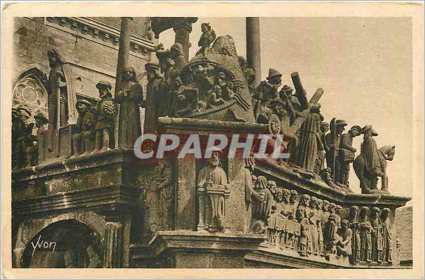 CPA Plougastel Daoulas Finistere Le Calvaire detail 
