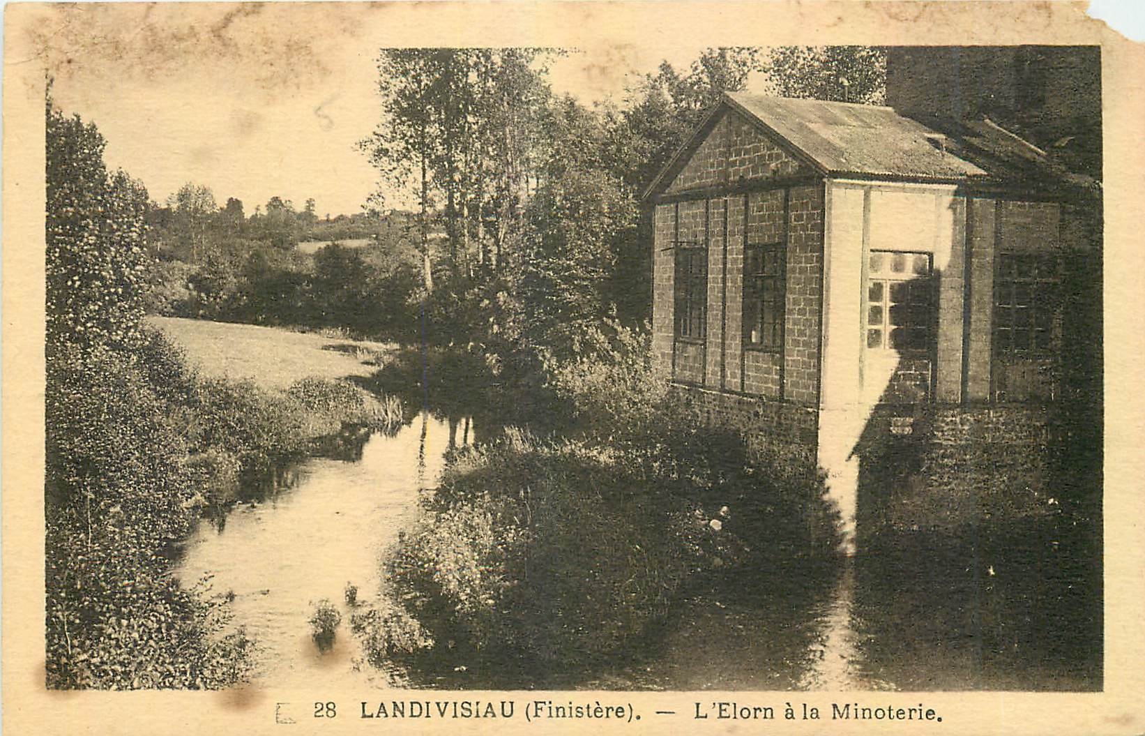 CPA Landivisisau Finistere L'Elorn a la Minoterie 