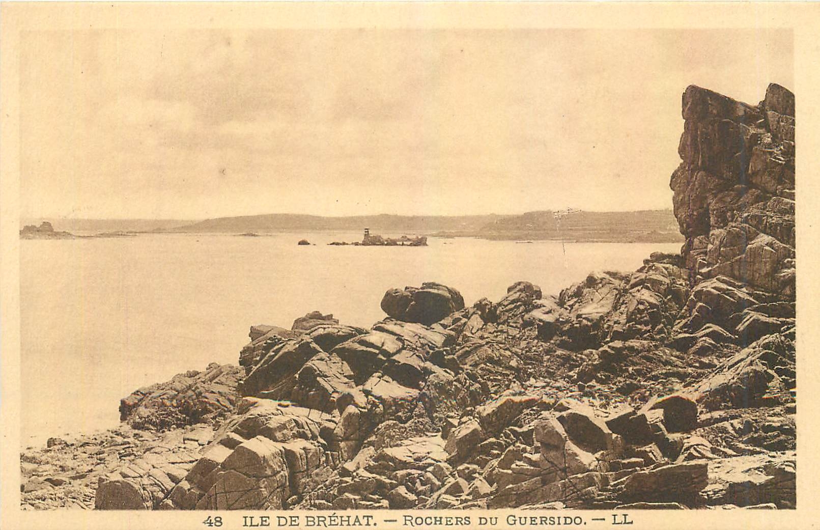 CPA Ile de Brehat Rochers du Guersido 