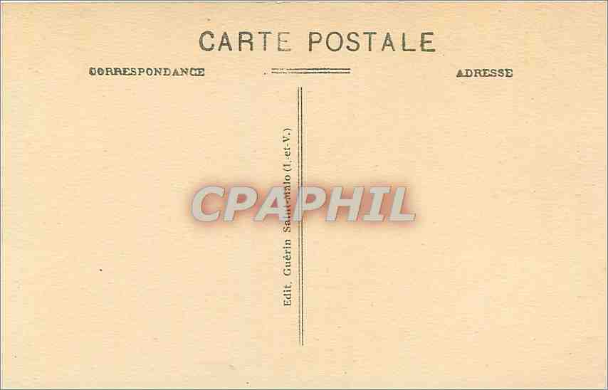 CPA Saint Malo La Grande Porte a Maree haute et le clocher  — Verso