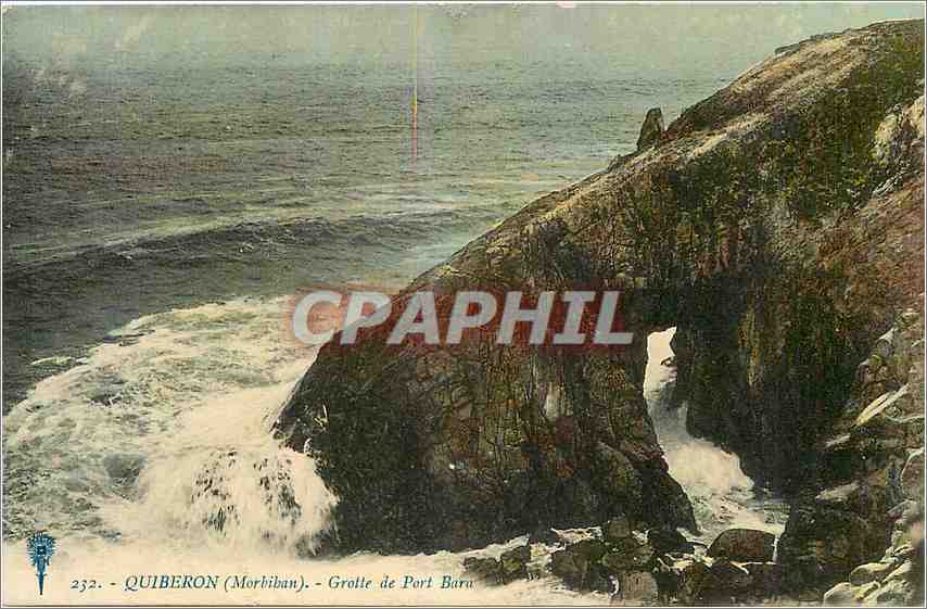 CPA Quiberon Morbihan Grotte de Port Bara 