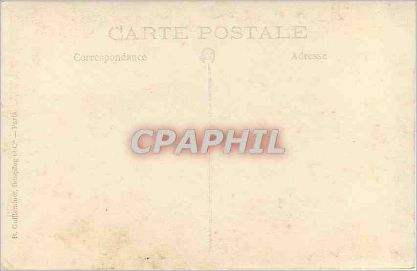 CARTE PHOTO Homme Militaria — Verso