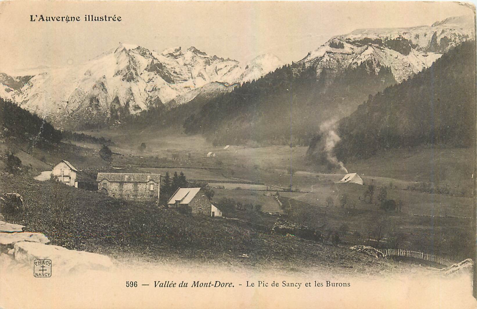 CPA Vallee du Mont Dore Le Pic de Sancy et les Burons 