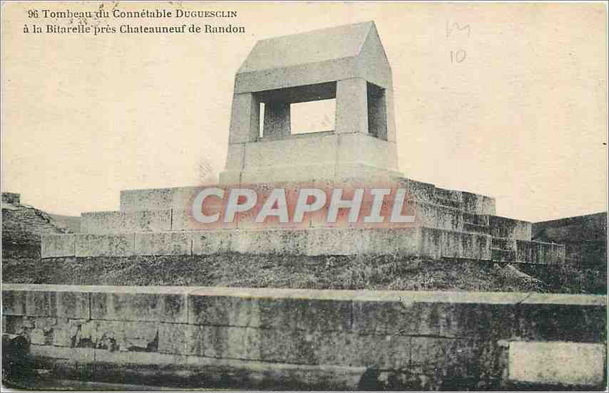 CPA Tombeau du Connetable Duguesclin a la Bitarelle pres Chateauneuf de Randon 