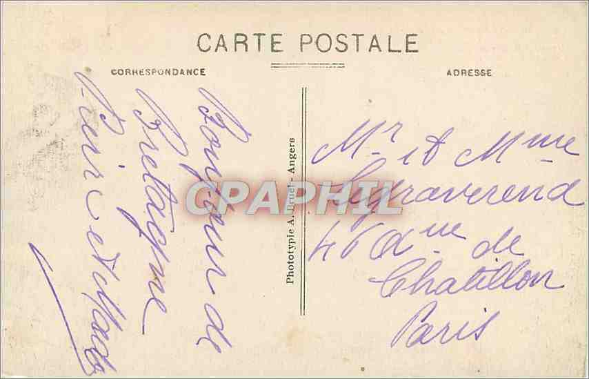 Oratoire de St-Guirec à Ploumanach (C.-du-N.) — Perros-Guirec — éditeur A. B. n° 233 — Reverso