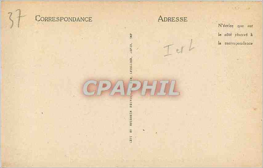 CPA Amboise Le Pont sur la Loire et le Chateau Nord  — Rückseite