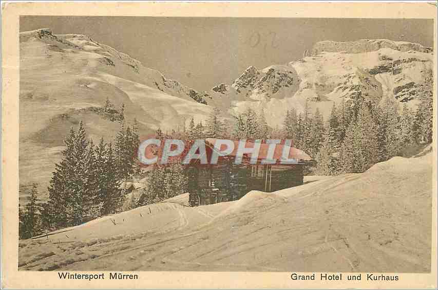 CPA Wintersport Murren Grand Hotel und Kurhaus 