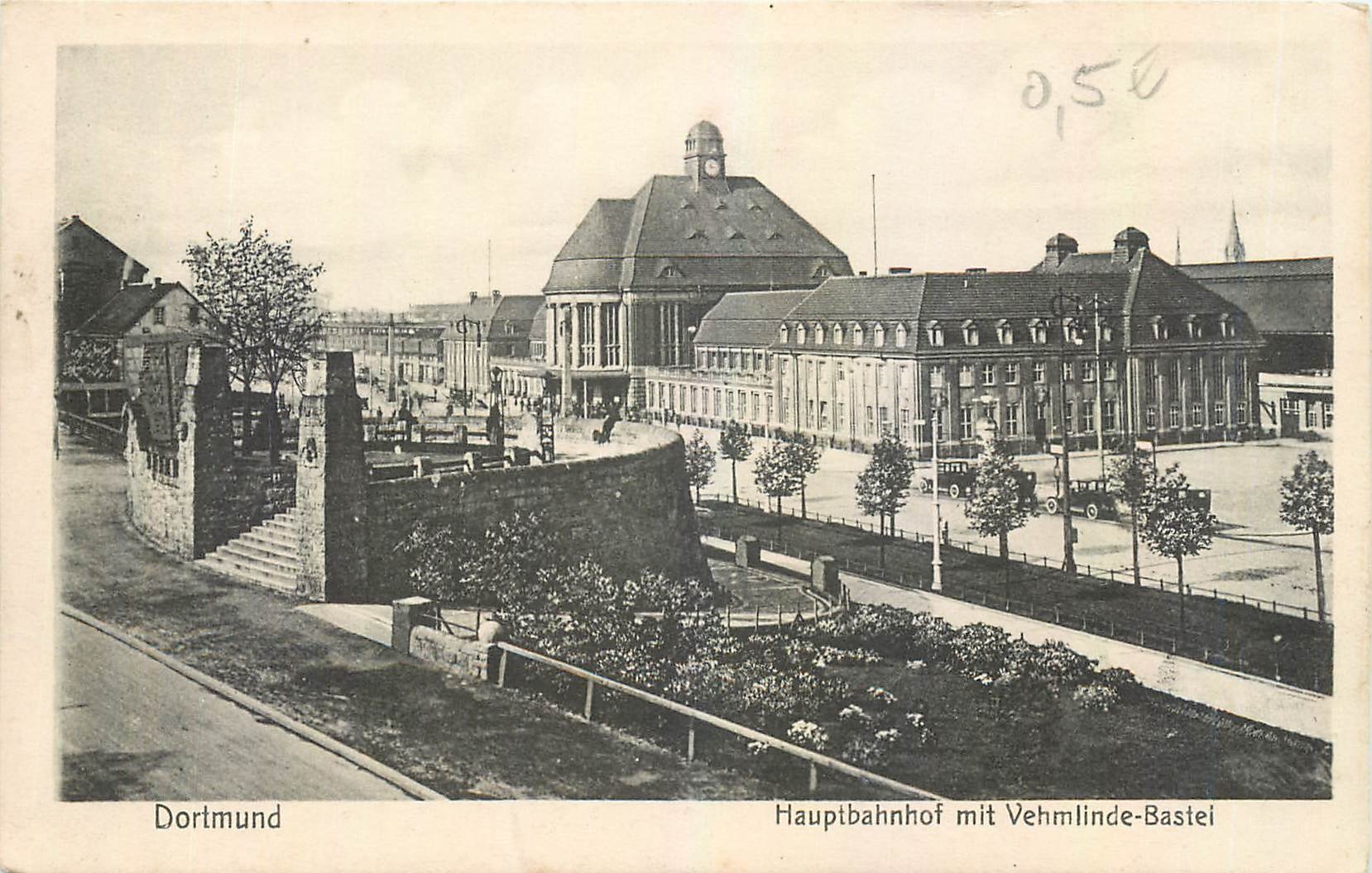 CPA Dortmund Hauptbahnhof mit Vehmlinde Bastel 