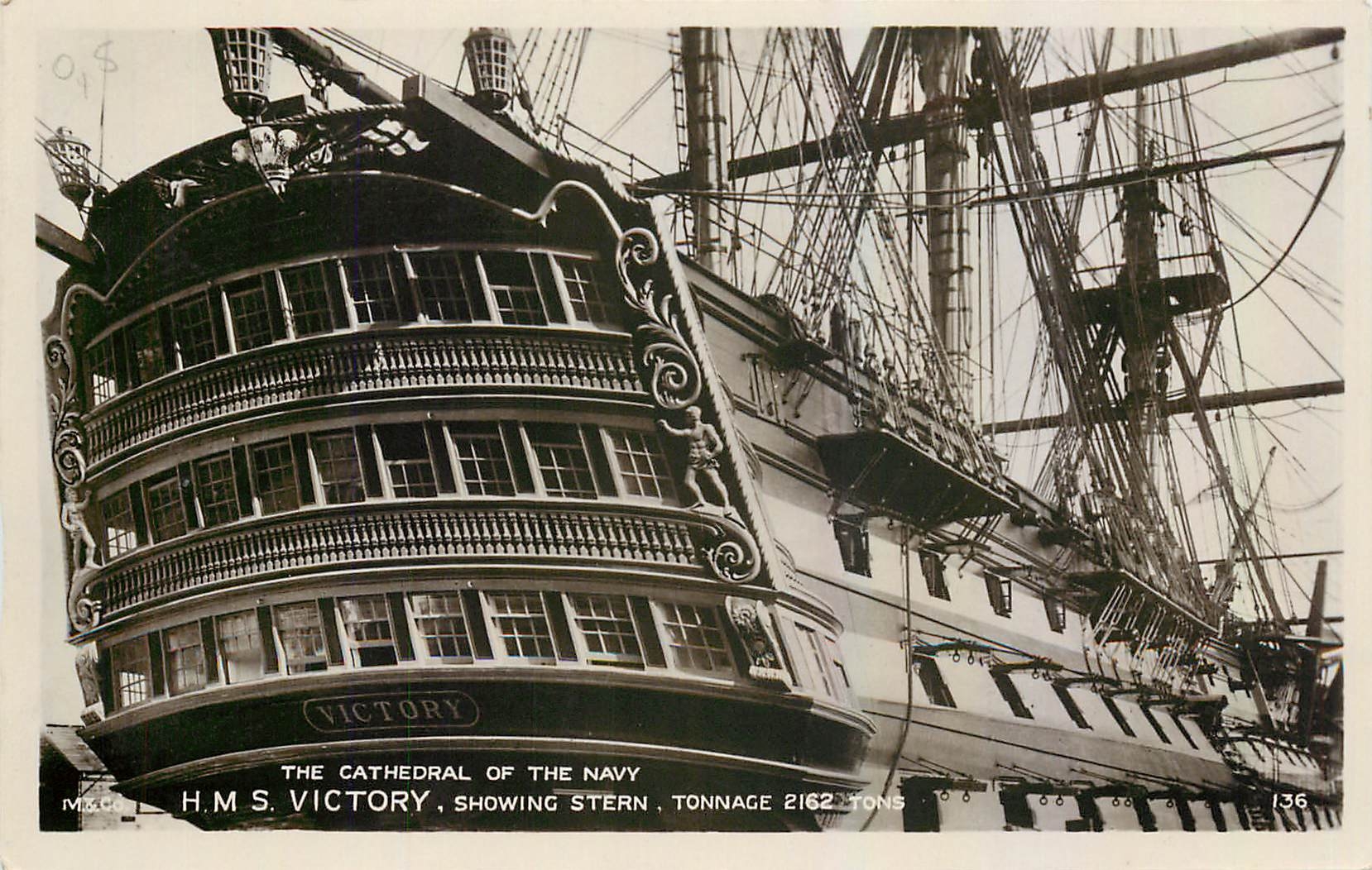 CPA HMS Victory The Catedral of the Navy Bateau