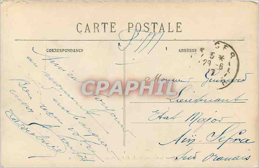 CPA Alger Tombeau de la Reine au Jardin de Marengo  — Rückseite