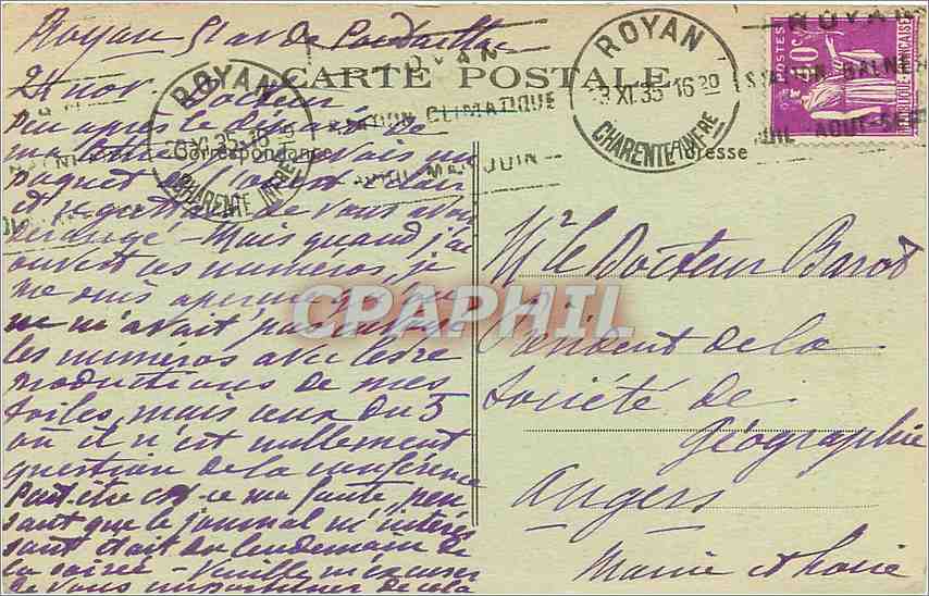 CPA Jeune Mozabite Ghardaia  — Rückseite