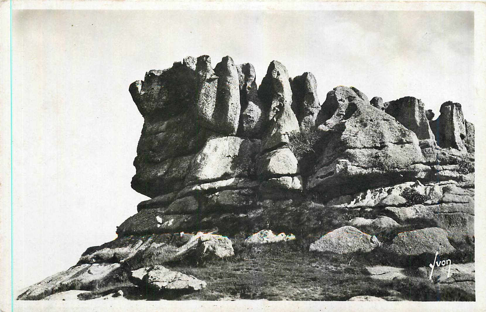 CPA Tregastel C du N Rocher Lo Roi Grallon 