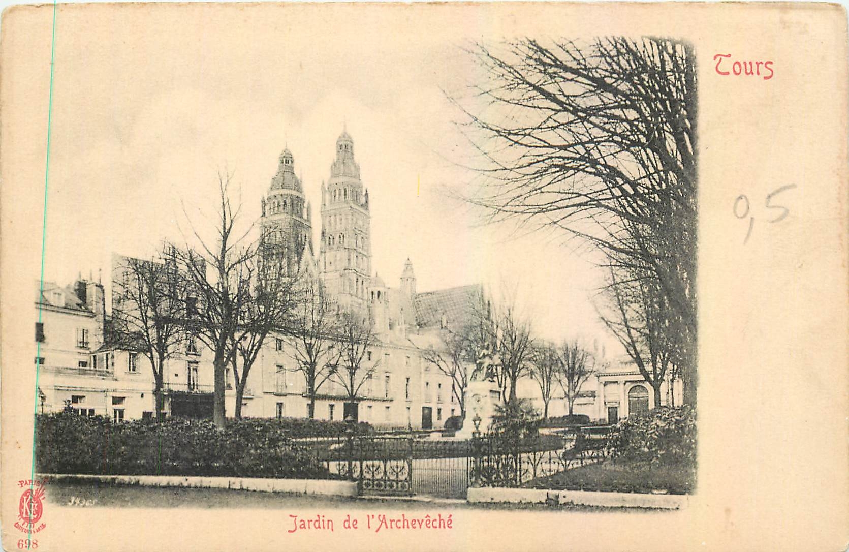 CPA Tours Jardin de l'Archeveche 