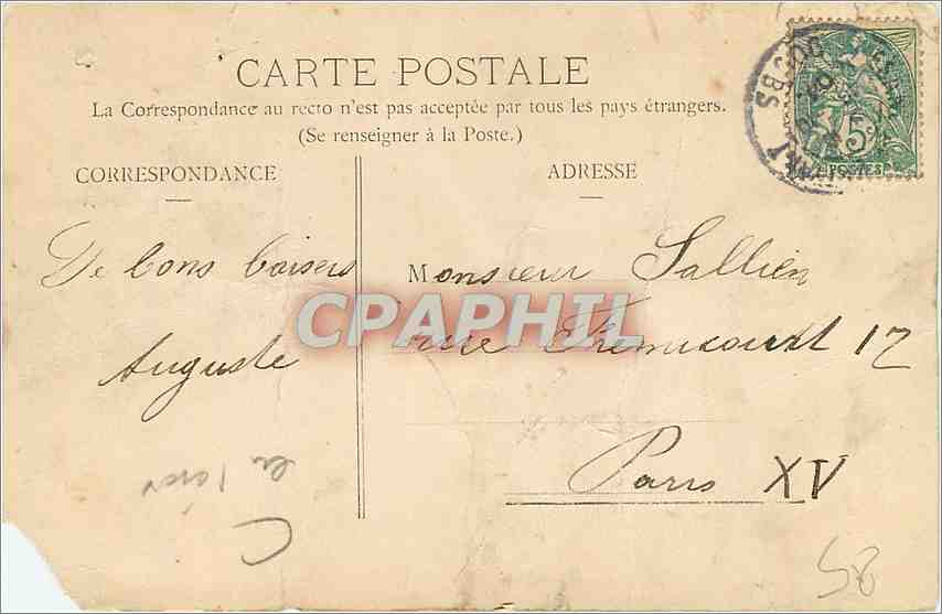 Besançon - La Place Labourée, un jour de foire — éditeur anonyme, n° 362 — Rückseite