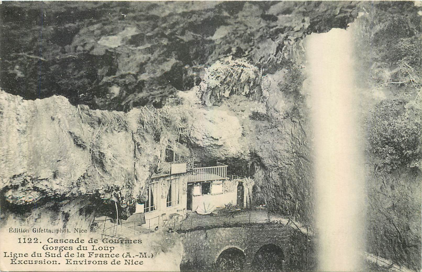 CPA Cascade de Courmes Gorges du Loup Ligne du Sud de la France AM 