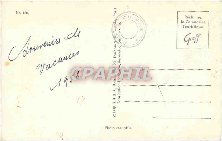 CPM Souvenir de Finistere Douarnenez Quimper Concarneau Audierne Douarnenez Benodet Audierne — Rückseite