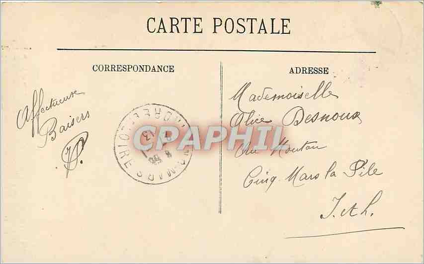 CPA Tours La Cathedrale Saint Gatien  — Rückseite