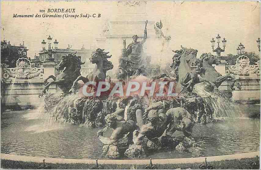 Bordeaux — Monument des Girondins (Groupe Sud) — C B