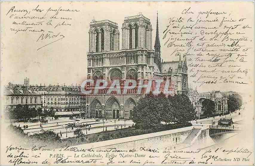 París — La Catedral, Iglesia de Notre-Dame — Editor: Delemarate
