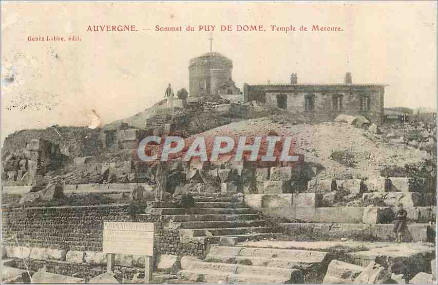 CPA Auvergne Sommet du Puy de Dome Temple de Mercure