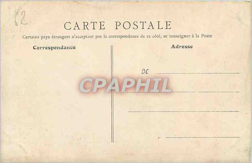 CPA Saint Omer Jardin Public La Cascade  — Back