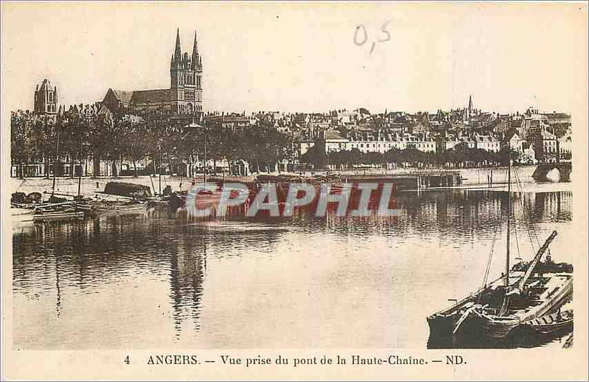 CPA Angers Vue prise du pont de la Haute Chaine 