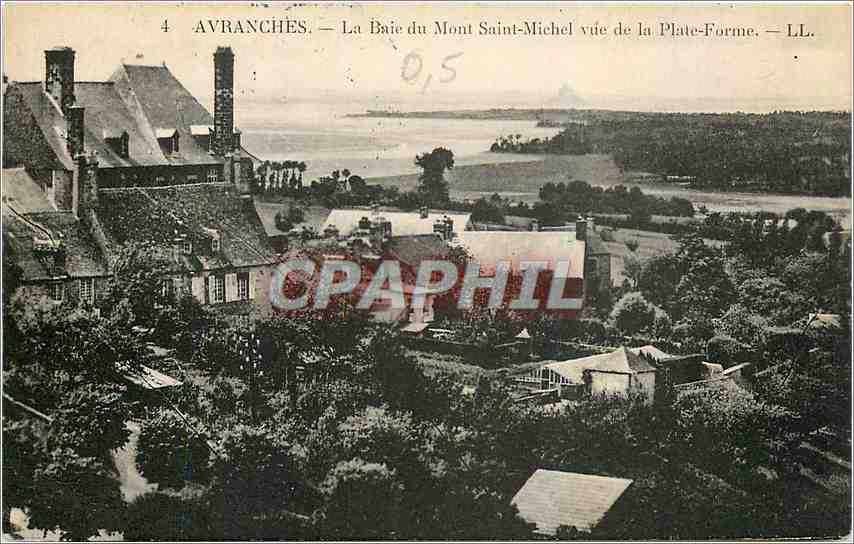 Avranches — La Baie du Mont-Saint-Michel vue de la Plate-Forme — LL.