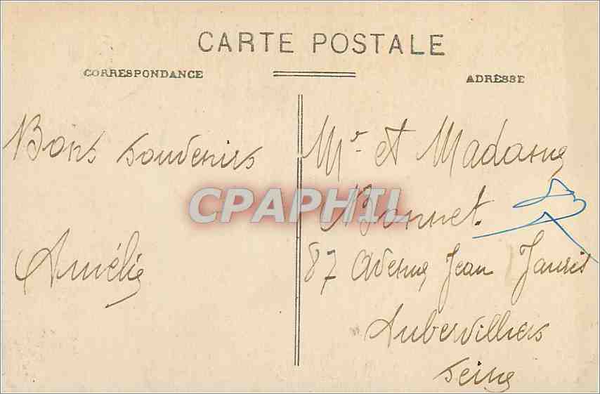 CPA Plouha C du N Rochers de Guine ze gal  — Rückseite