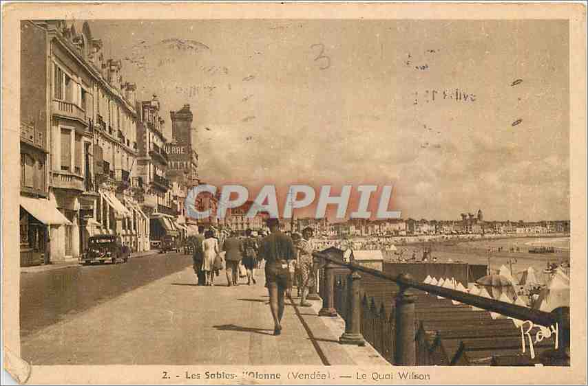 CPA Les Sables d'Olonne Vendee Le Quai Wilson 
