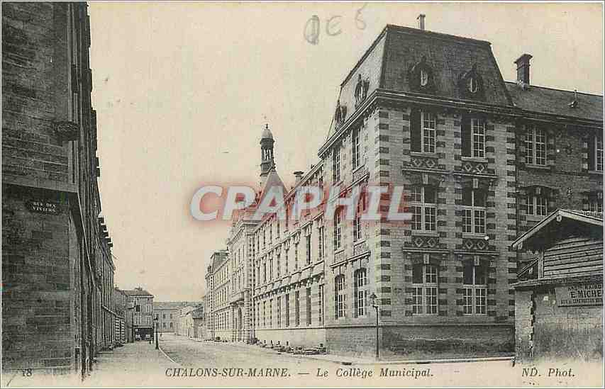 CPA Chalon sur Marne Le College Municipal 