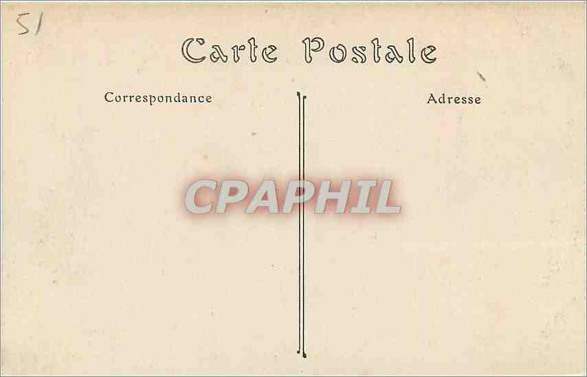 CPA Chalon sur Marne Le College Municipal  — Verso