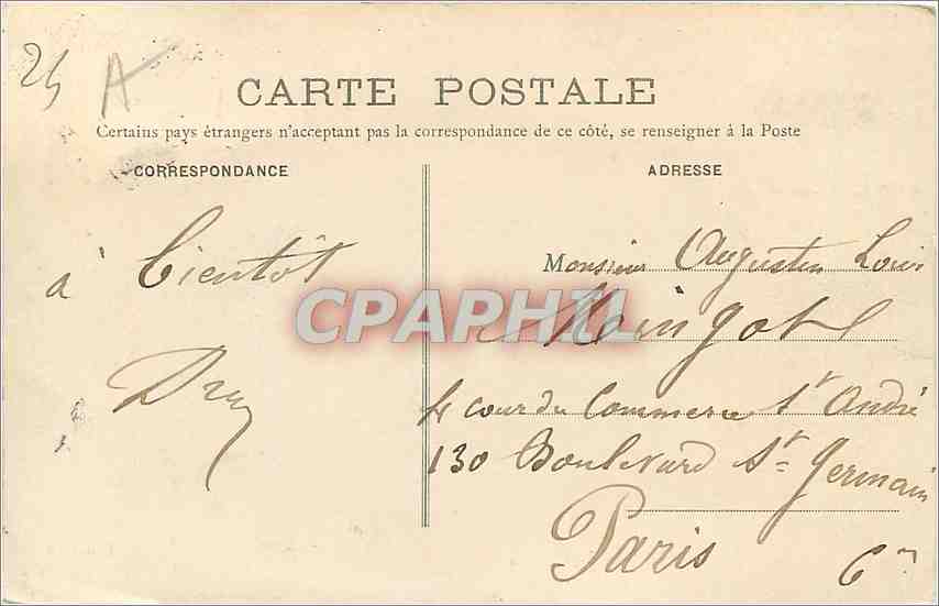 CPA Perigeux Saint Front et vue des Quais  — Rückseite