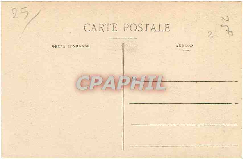 CPA Mouthier La Loue Le Grand Rocher  — Rückseite