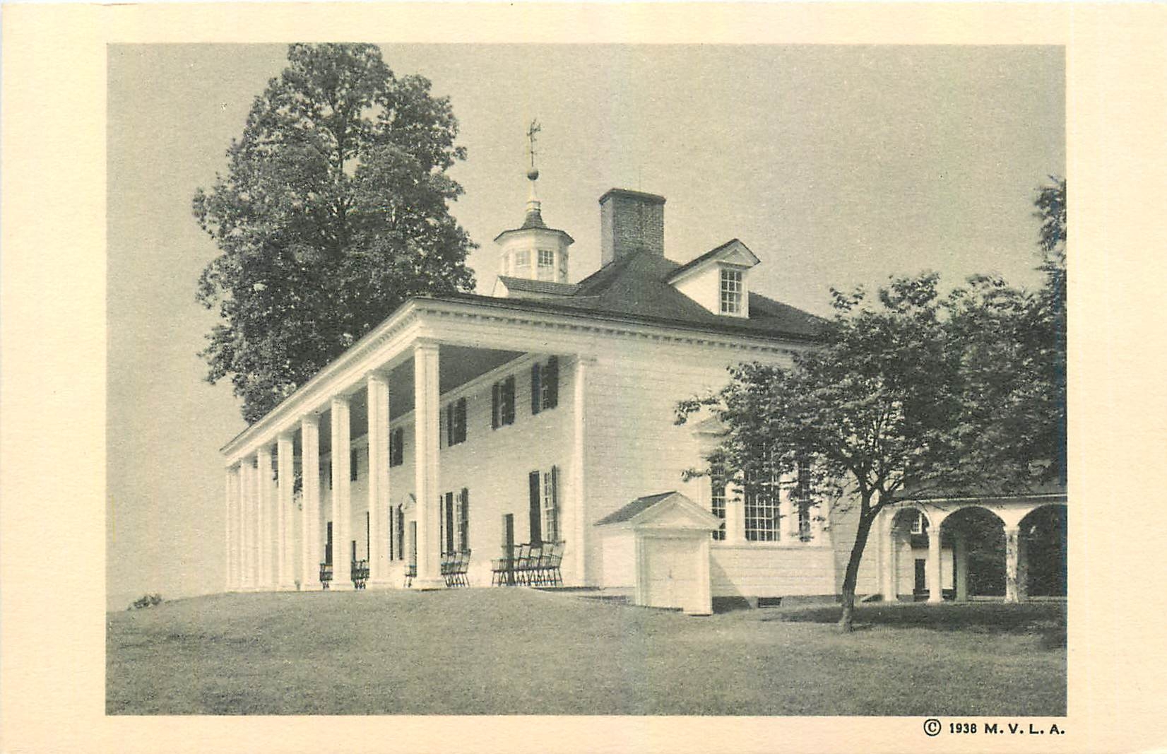 CPA The Mount Vernon Mansion East Front 