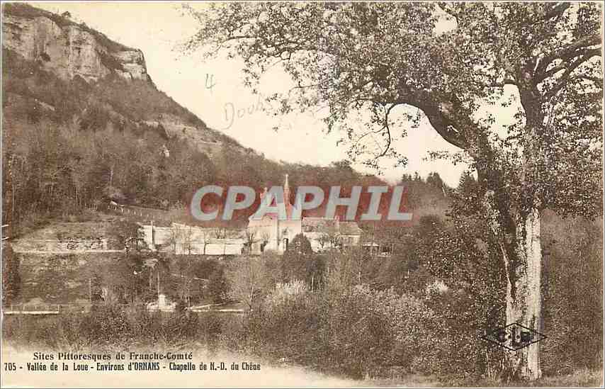 CPA Vallee de la Loue Environs d'Ornans Chapelle de ND du Chene 