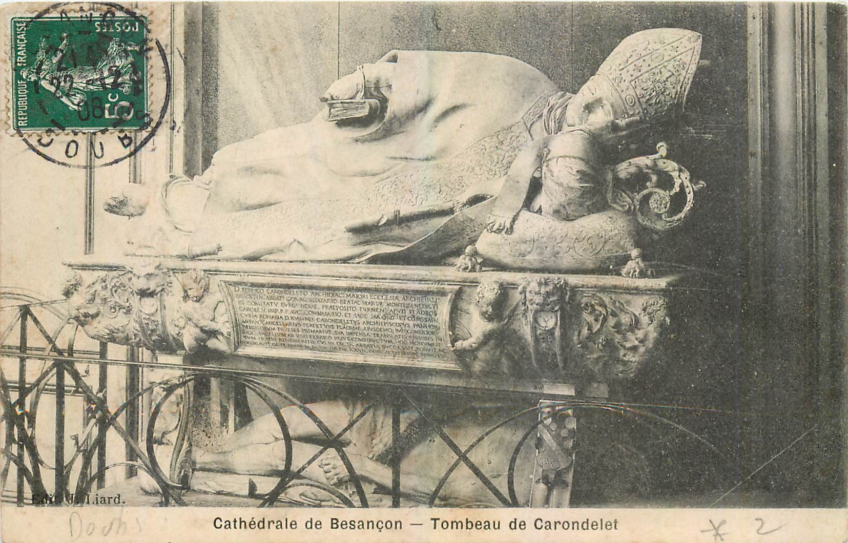 Cathédrale de Besançon — Tombeau de Carondelet — Éditeur Liard, n°2