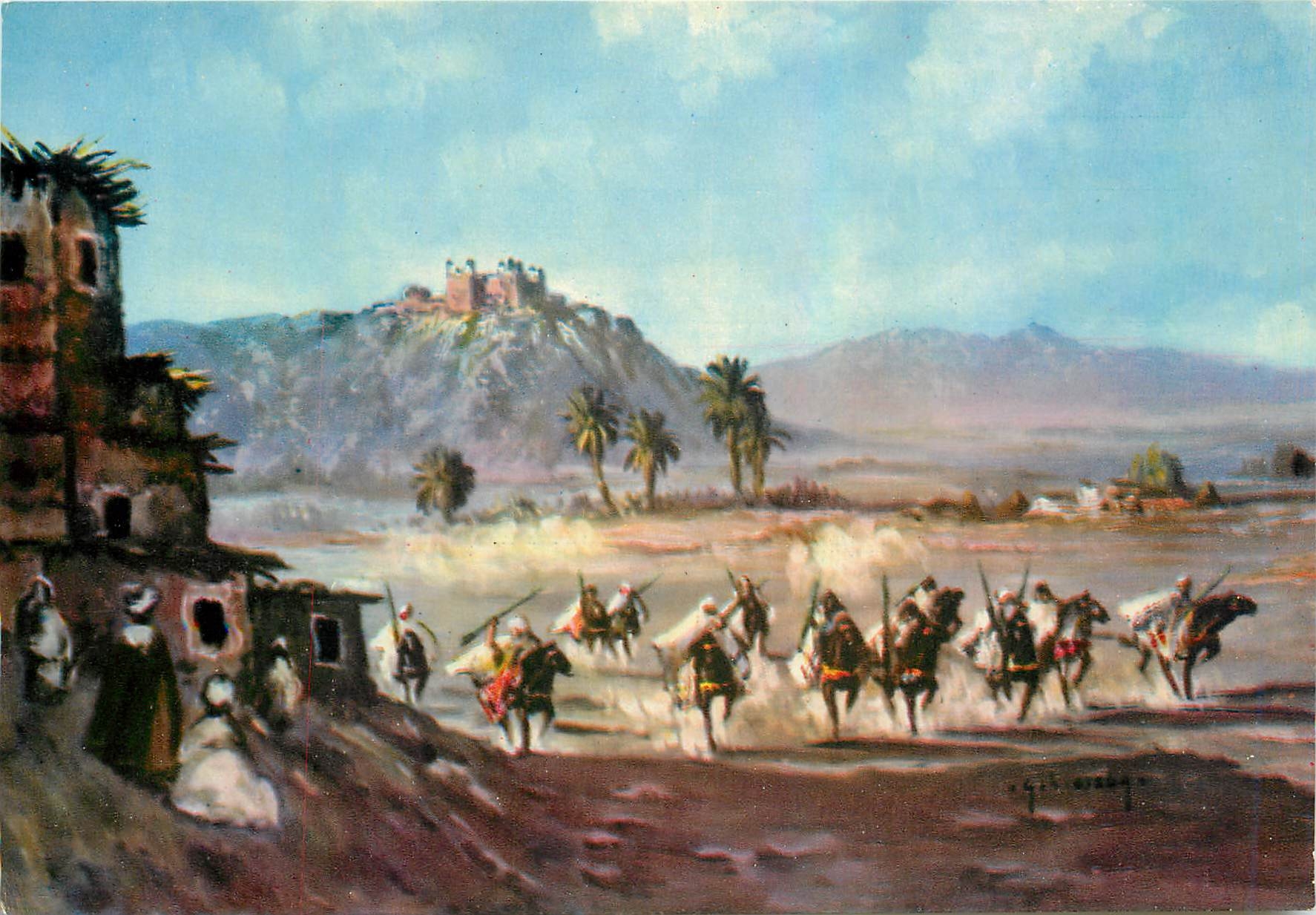 CPM Fantasia dans l'Atlas d'apres une peinture d'Ojeda 