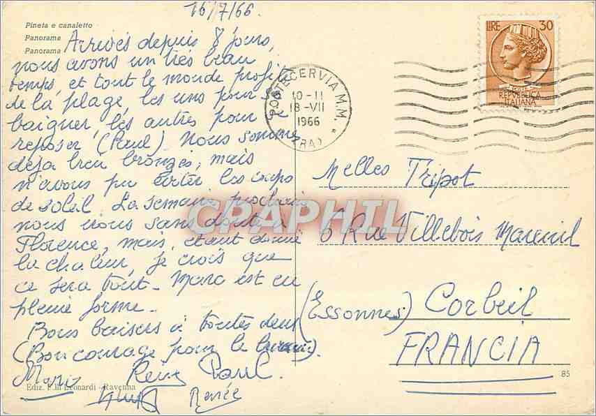 CPM Saluni da Milano Marittima  — Rückseite