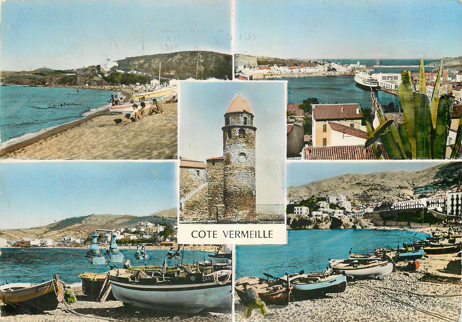 CPM Cote Vermeille Argeles sur Mer Port Vendres Collioure Banyuls sur Mer Cerbere 