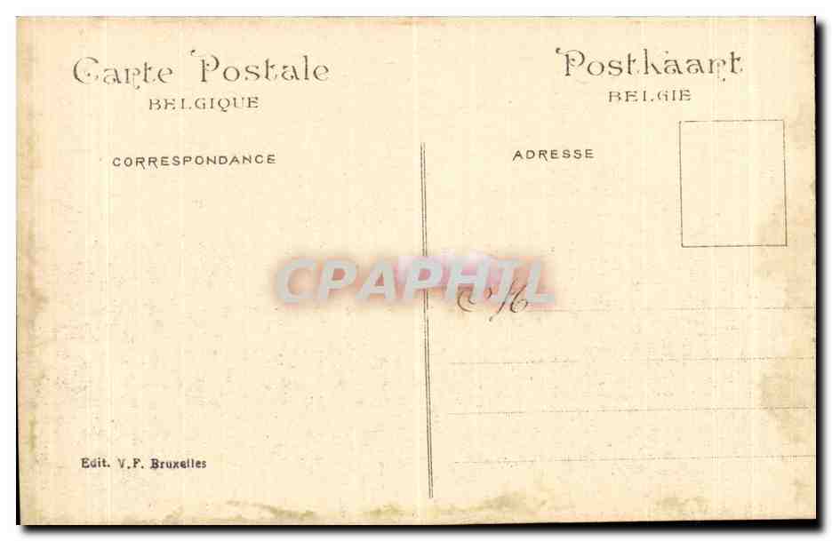 Exposition Universelle Bruxelles-Brussels-Belgique-Belgium-1910- Vue du jardin de Bruxelles-CPA — Rückseite