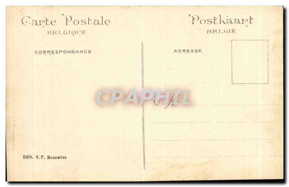 Exposition Universelle Bruxelles 1910 — Pavillon Allemand et Jardin Hollandais — Edit. V.F. Bruxelles — Rückseite