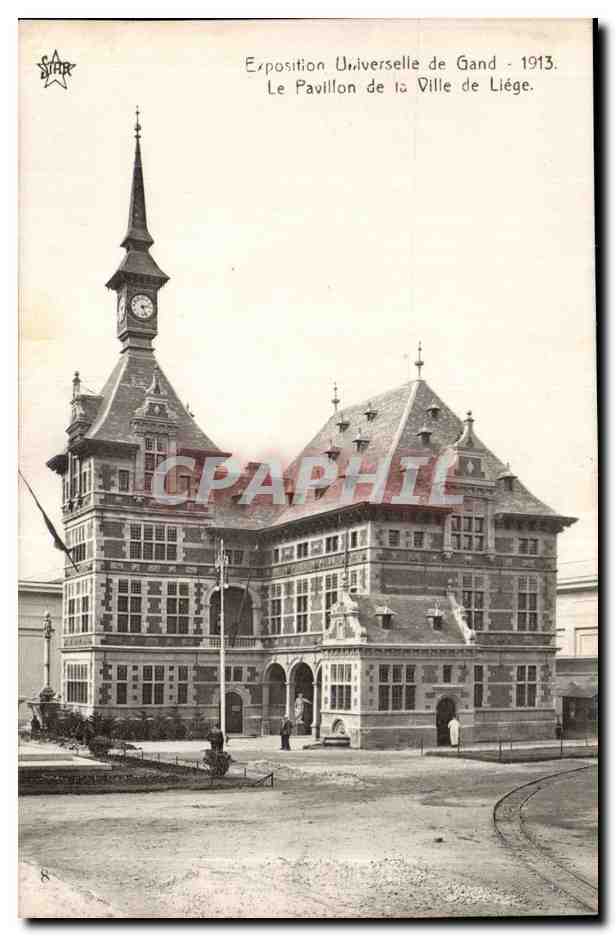 Pavillon de la Ville de Liège — Exposition Universelle de Gand - 1913 — Éditeur STAR