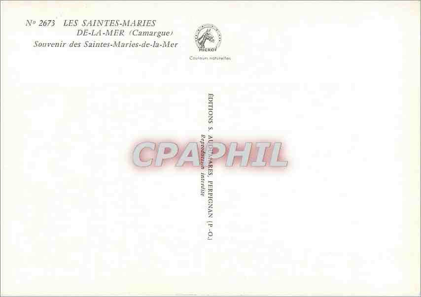 CPM Les Saintes Maries de la Mer  — Rückseite