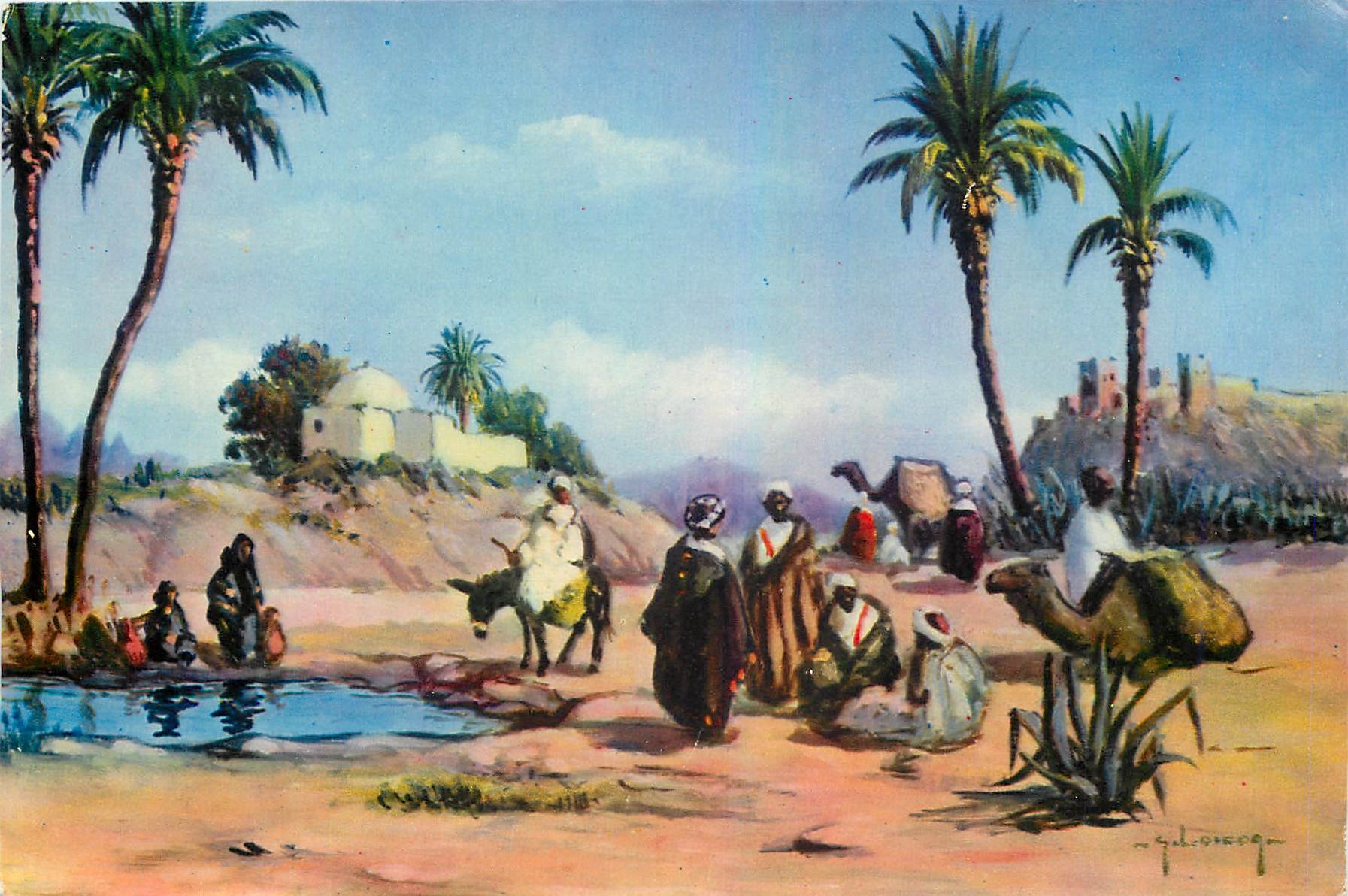 CPM La Vallee du Souss d'apres une peinture d'Ojeda 