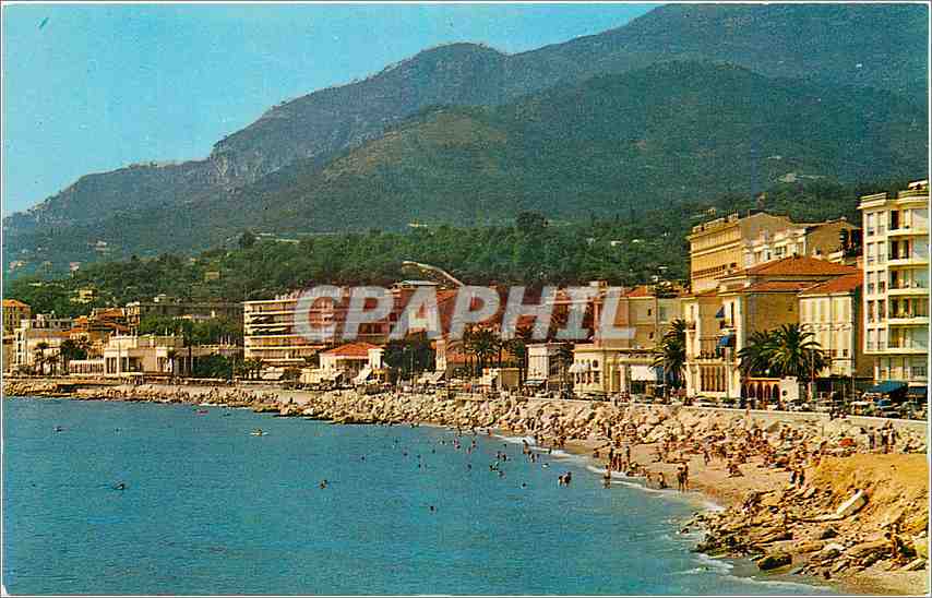 CPM Menton AM Une plage vers Carnoles 