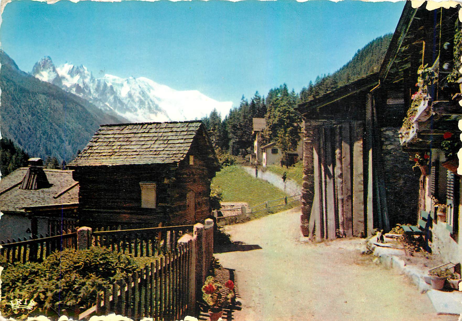 Environs de Chamonix - Mont-Blanc — Panorama sur le Mont-Blanc depuis Montroc-les-Frassérands — Lumicap